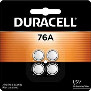 ** Open Box -  Duracell 76A, LR44, 1.5V 1 Pack Of 4
